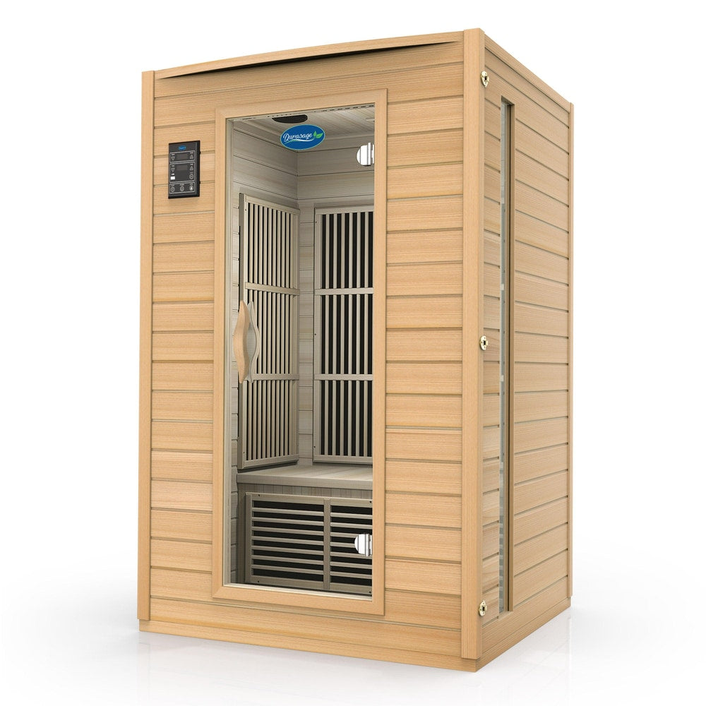2 -Person Carbon Infrared Sauna - Canadian Hemlock Wooden Sauna - 1700 Watts - Premium Audio