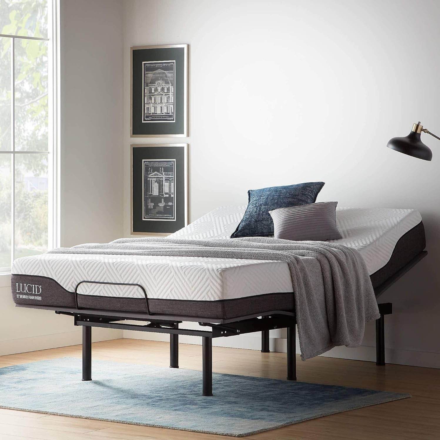 L600 Twin XL Adjustable Bed Base with Zero Gravity, Bluetooth, Massage, USB Ports & App Control