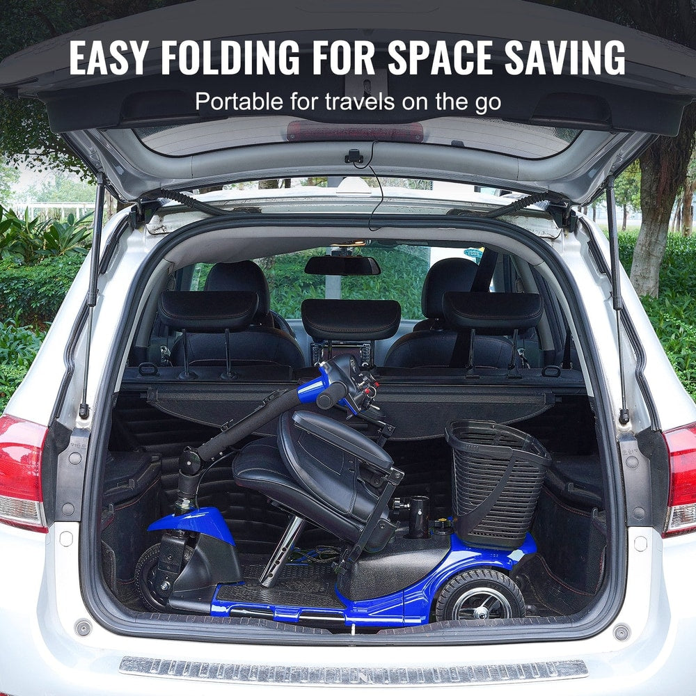 Uimoso 3-Wheel Folding Mobility Scooter for Seniors 12Mile Range 265LBS Capacity