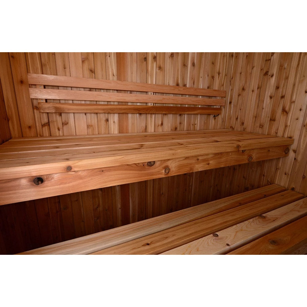 Grayson 4-Person Indoor Sauna in Rustic Cedar
