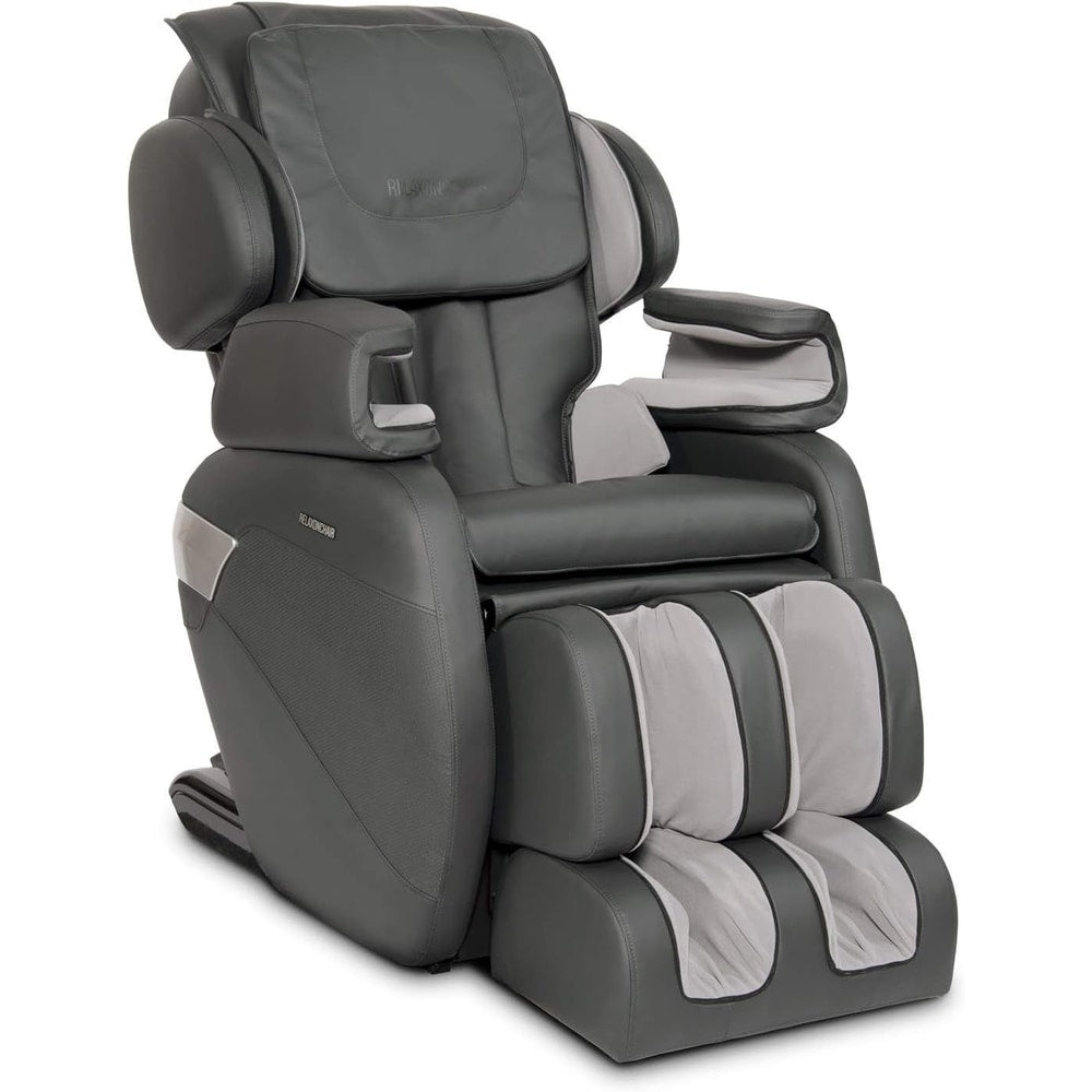 [MK-II plus Full Body Zero Gravity Shiatsu Massage Chair with Built-In Heat and Air Massage System - Charcoal