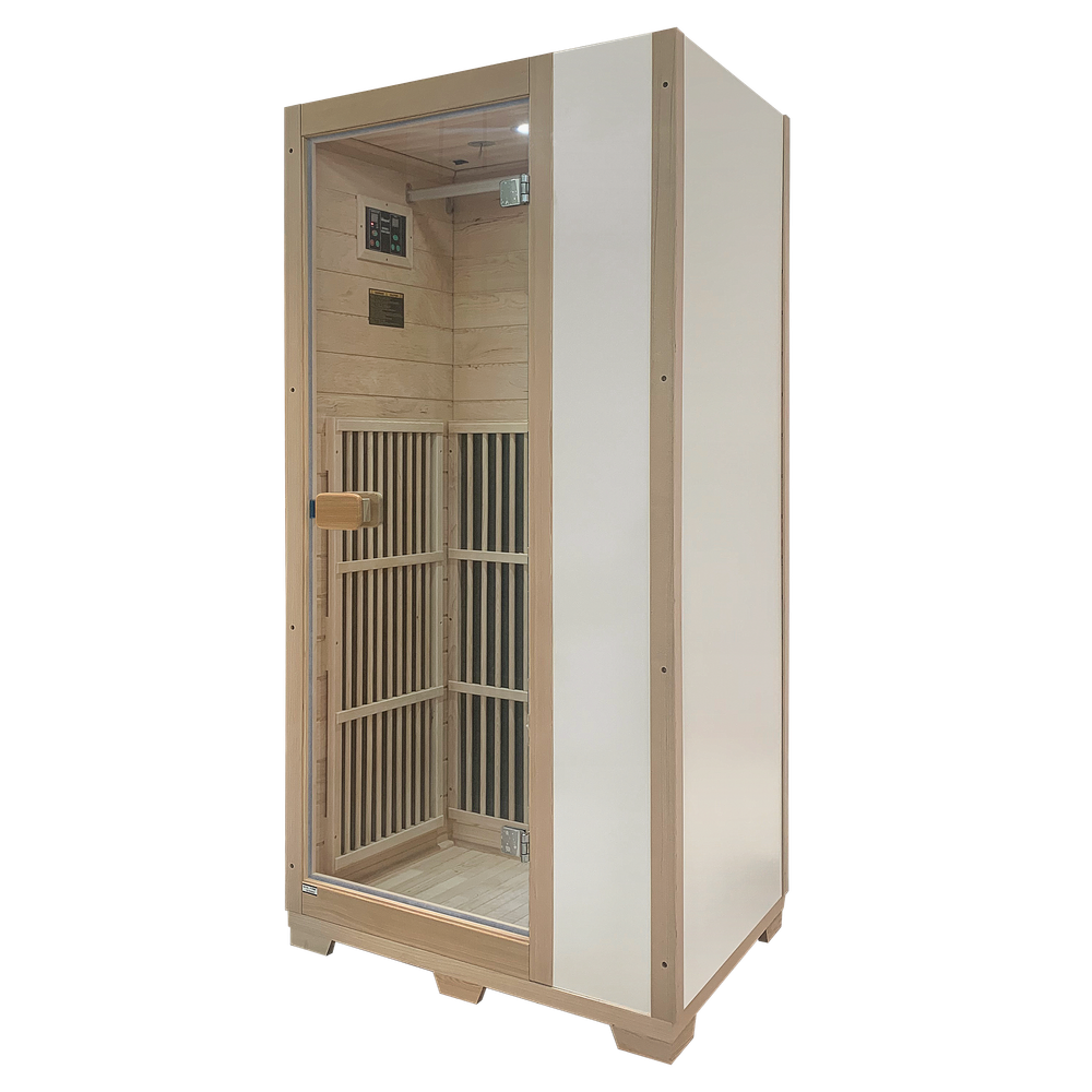 Blisspod | Vienna | Far Infrared Sauna | Canadian Hemlock Very Low EMF | 72.8"H x 35.4"W x 25.6"D | 1 Person