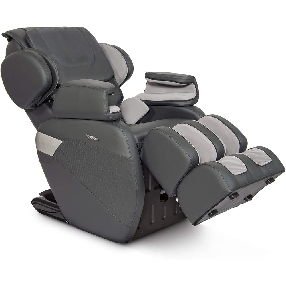 [MK-II plus Full Body Zero Gravity Shiatsu Massage Chair with Built-In Heat and Air Massage System - Charcoal