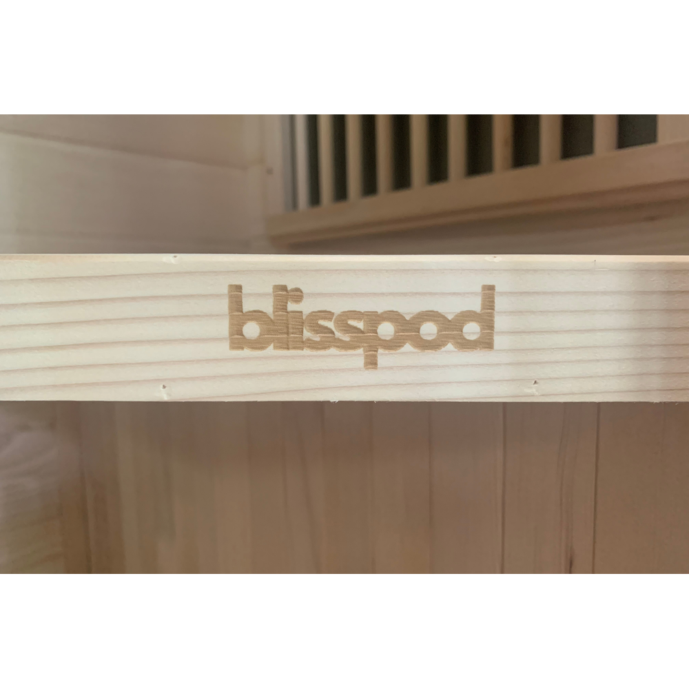 Blisspod | Vienna | Far Infrared Sauna | Canadian Hemlock Very Low EMF | 72.8"H x 35.4"W x 25.6"D | 1 Person