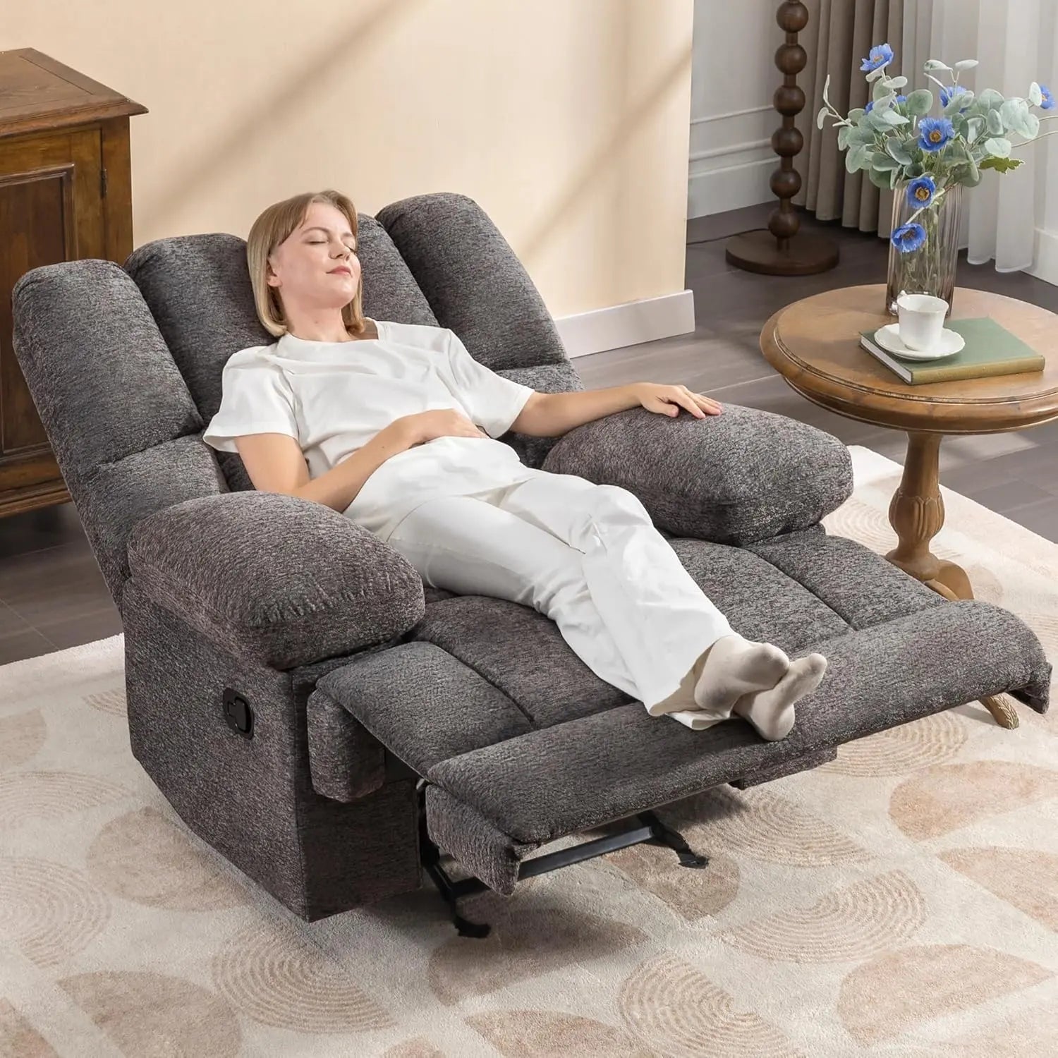 Aryan Oversized Wide Recliner Chair