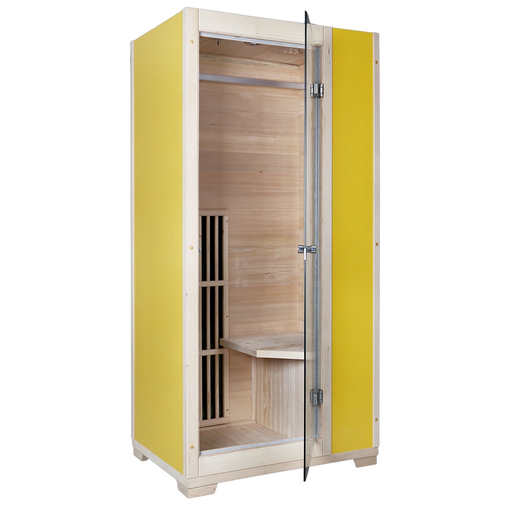 Blisspod | Vienna | Far Infrared Sauna | Canadian Hemlock Very Low EMF | 72.8"H x 35.4"W x 25.6"D | 1 Person