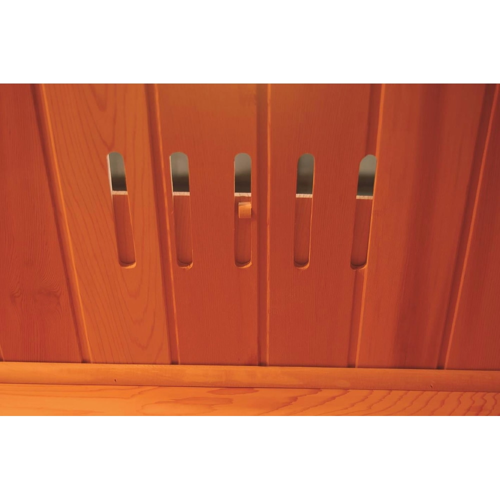 Sunray Sierra 2-Person Infrared Cedar Sauna with Carbon Heaters