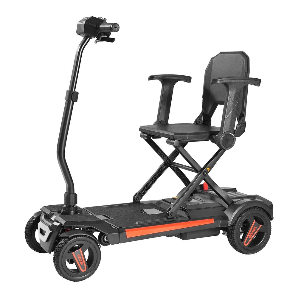 VEVOR 4-Wheel Electric Mobility Scooter Integrated Foldable Mobility Wheelchair