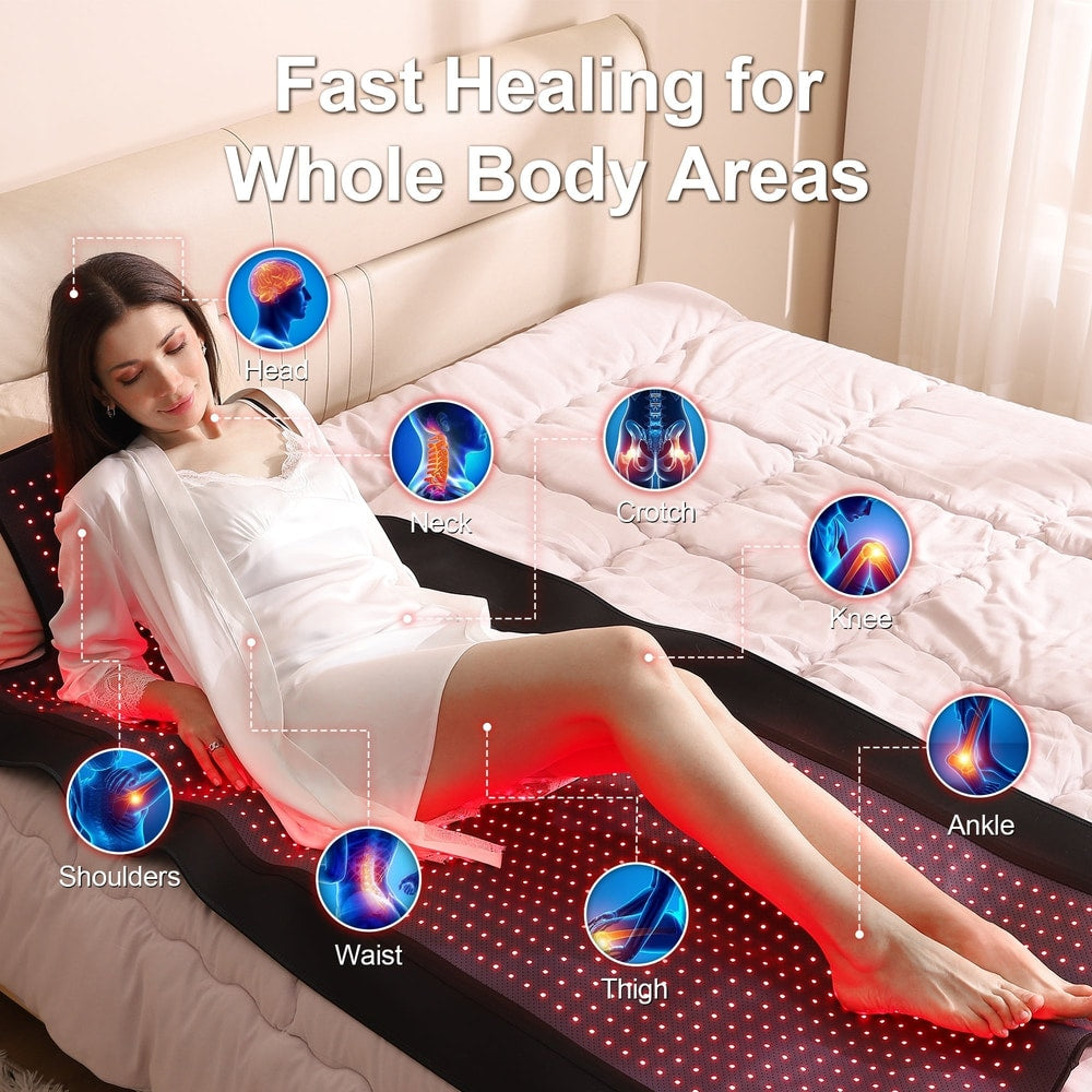 LUMYHEALTH Dual-Pulse Red Light Therapy Mat for Pain Relief