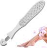 Pack of 20 White 2 Sided Foot File 10.5" x 2" with Additional Scraper; 3-in-1 Professional Pedicure Foot File Callus Remover for Feet Kit; 304 Quality