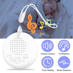 Portable White Noise Sound Machine For Baby Adult With 10 Soothing Sounds Volume Control Timer Settings Noise Detection Compact Size for Sleep Aid Off