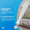 Pack of 20 White 2 Sided Foot File 10.5" x 2" with Additional Scraper; 3-in-1 Professional Pedicure Foot File Callus Remover for Feet Kit; 304 Quality