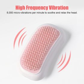 Electric Scalp Massager Scalp Massage Machine Head Massager Scraper Head Scratcher Mini Hair Massage Scalp Scrub Brush (Color: White)